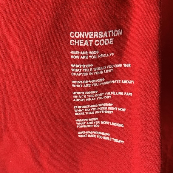 WNRS Red White Crew Neck Pullover Large Sweater - Picture 7 of 7